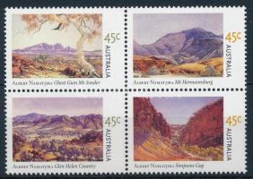 2002 Albert Namatjira 100. születésnapja 4-es tömb  Mi 2146-2149