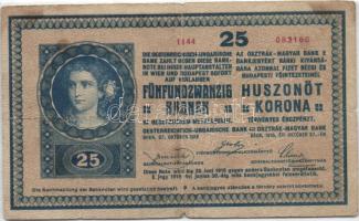 1918. 25K "1144" kisalakú sorozat- és sorszámozással T:III/IV R!