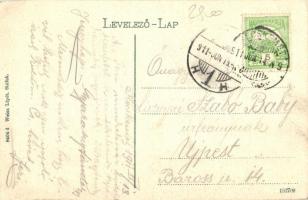 Siófok, Baross gőzös indulóban. Weisz Lipót kiadása (EK)