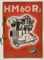 cca 1924 Hirth-Motor HM 60 R2 német repülőgépmotor reklám katalógus, Klemm 35 repülőgép fotójával, mappában / German aircraft engine advertisement brochure