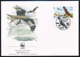 WWF: Madár négyestömb + 4 FDC WWF Bird block of 4 + 4 FDC