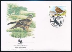 WWF: Madár négyestömb + 4 FDC WWF Bird block of 4 + 4 FDC