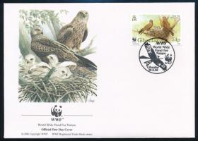 WWF: Madár négyestömb + 4 FDC WWF Bird block of 4 + 4 FDC