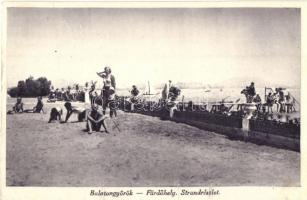 Balatongyörök, Fürdőhely, fürdőzők, strand. Malek Károly kiadása (EK)