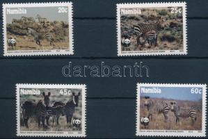 WWF: Zebra set on 4 FDCs + set WWF: Zebra sor 4 FDC-n + sor