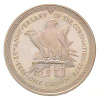 Man-sziget 1978. 1C Cu-Ni "Solymok" T:2(PP) karc
Isle of Man 1978. 1 Crown Cu-Ni "Fa...