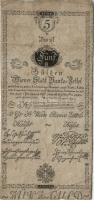 Ausztria 1800. Wiener Stadt Banko Zettel 5G T:II/III+