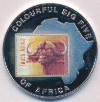 Uganda 2001. 1000Sh Cu-Ni Vízibivaly multicolor T:PP fo. Uganda 2001. 1000 Shillings Cu-Ni Water Buffalo multicolor C:PP spotted Krause KM#79
