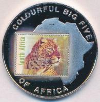 Uganda 2001. 1000Sh Cu-Ni Leopárd multicolor T:PP fo. Uganda 2001. 1000 Shillings Cu-Ni Leopard multicolor C:PP spotted Krause KM#80