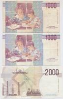 Olaszország 1984-1990. 7db-os vegyes bankjegy tétel T:III
Italy 1984-1990. 7pcs of various banknote...