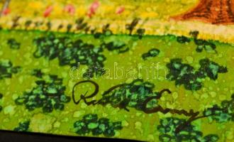 Róna jelzéssel: Évszakok. Vegyes technika, papír, 14×62 cm