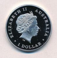 Ausztrália 2015. 1$ Ag "II. Erzsébet / Ausztrál Krokodil" (1oz/0.999) T:PP Australia 2015....