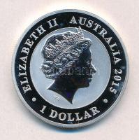 Ausztrália 2015. 1$ Ag "Kookaburra" (1oz/0.999) T:1 
Australia 2015. 1 Dollar Ag "Ko...