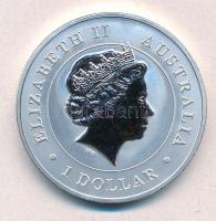 Ausztrália 2015. 1$ Ag "II. Erzsébet / Ausztrál tölcsérhálós pók" (1oz/0.999) T:BU Austral...