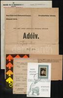 cca 1919-1985 7 db Kispesttel ill. Pesterzsébettel kapcsolatos különféle okmány, kisnyomtatvány