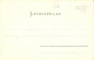 Balatonederics, utcakép, templom. Mérei Ignác kiadása (EK)