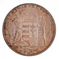 1939. 5P Ag "Horthy balra" T:2 patina Adamo P8.2