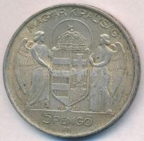 1939. 5P Ag "Horthy balra" T:2 patina
Adamo P8.2