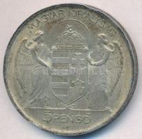 1939. 5P Ag "Horthy balra" T:2 patina
Adamo P8.2