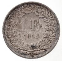 Svájc 1914B 1Fr Ag "Helvetia" T:2 patina
Switzerland 1914B 1 Franc Ag "Helvetia"...