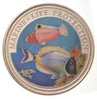 Libéria 1997. 1$ Cu-Ni "Tengeri élet védelme - Halak" multicolor T:PP Liberia 1997. 1 Dollar Cu-Ni "Marine Life Protection - Fishes" multicolor C:PP Krause KM#570