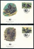 WWF: Mountain gorilla set on 4 FDC WWF: Hegyi gorilla sor 4 db FDC-n