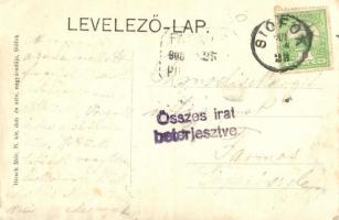 Siófok, Baross gőzös a Balatonon, gőzhajó. Hirsch Mór kiadása (ázott sarkak / wet corners)