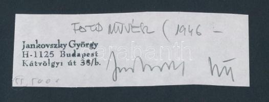 1982 Jankovszky György(1946-): Budapest, VIII. ker.  Auróra utca, aláírt, pecséttel jelzett, kartonr...
