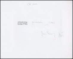 1986 Jankovszky György(1946-): Víkend ház XIII/2, feliratozva, aláírt, pecséttel jelzett, részben sz...