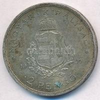 1936. 2P Ag "Liszt Ferenc" T:2 patina 
Adamo P7.3