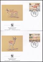 1993 WWF: Gazelle sor Mi 511-514 4 db FDC-n