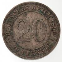 Német Birodalom 1890A 20pf Cu-Ni T:2- patina
German Empire 1890A 20 Pfennig Cu-Ni C:VF patina