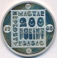 1985. 200Ft Ag "Természetvédelem - Vidra" T:1(PP)
Adamo EM87