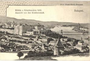 Budapest I. Kilátás a Krisztinaváros felől. Divald Károly 28. sz.