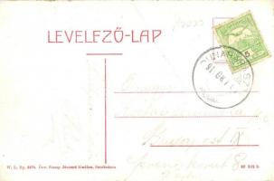 Budapest XXIII. Soroksár, Fő utca, HÉV állomás és gőzmozdony. W. L. Bp. 5475. Özv. Stump Jánosné kia...