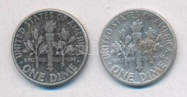 Amerikai Egyesült Államok 1948. 1D Ag "Roosevelt" + 1949. 1D Ag "Roosevelt" T:2-...