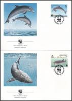 WWF Sea animals set + FDC WWF: Tengeri állatok sor + FDC-n