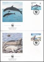 WWF Sea animals set + FDC WWF: Tengeri állatok sor + FDC-n