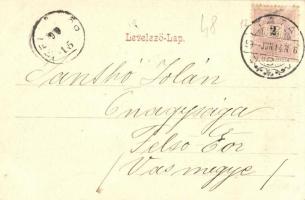 1899 Tata-Tóváros, Szikla részlet, teniszpálya. Engländer és Társa kiadása