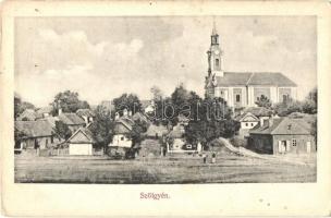 Szőgyén, Szölgyén, Svodín; utcakép, templom / street view, church (EK)