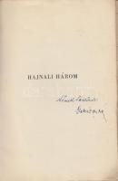 Gellért Oszkár: Hajnali három. Új versek. h. n. 1934. Az író kiadása. Papírkötésben. Gellért Oszkár ...