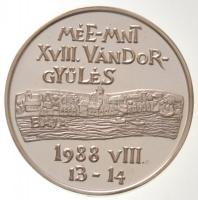 Lantos Györgyi (1953-) 1988. "MÉE-MNT XVIII. Vándorgyűlés / Türr István" peremén jelzett A...