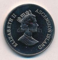 Ascension-sziget 1998. 50P Cu-Ni "WWF Természet megőrzése - Fregattmadarak" T:1,1- ujjleny...
