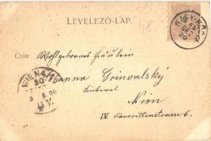 1899 Murány, Murányalja, Muránsky hrad; vár. Büchler Béla kiadása / castle (fl)