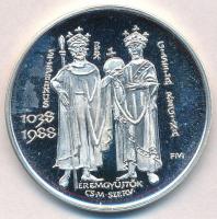 Fritz Mihály (1947- ) 1988. "A Szent Jobb Szegeden" jelzett Ag emlékérem (35,82g/0.835/42,...