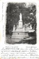 Pöstyén, Pistyan, Piestany; Szűz Mária szobor, park. A. Bernas kiadása / Maria Lourdes im Parke / Mary statue in the park (kis szakadás / small tear)