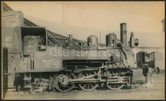 cca 1920-1930 Ganz-mozdony, fotó, 10×18 cm