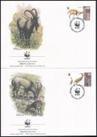 WWF: Vadkecske sor + 4 db FDC-n WWF Wild Goat set + 4 FDC