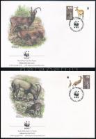 19965 WWF: Vadkecske sor Mi 298-301 +4 db FDC-n