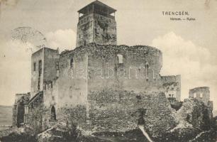 Trencsén, Trencín; Várrom / castle ruins (EK)